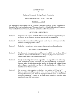 Faculty-Assn-Constitution - Kankakee Community College