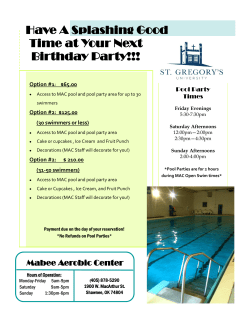 Have A Splashing Good Time at Your Next Birthday Party!!!