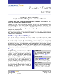 Cost Plus - GT Nexus