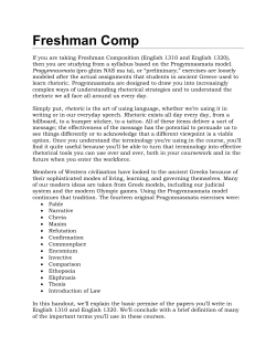 Freshman Comp - UNT Writing Lab