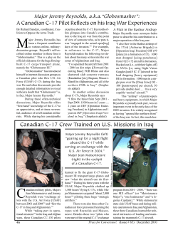 Major Jeremy Reynolds, a.k.a.&ldquo;Globesmasher&rdquo;