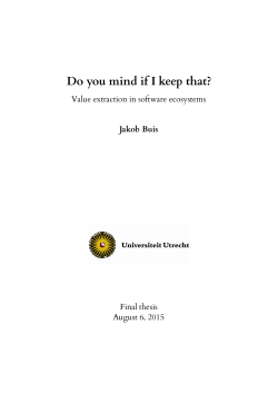 Do you mind if I keep that? - Utrecht University Repository