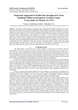 Numerical Approach to Predict the Strength of St. Peter Sandstone