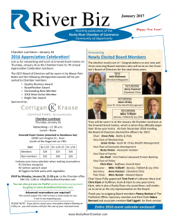 January 2017 River Biz - Rocky River Chamber of Commerce