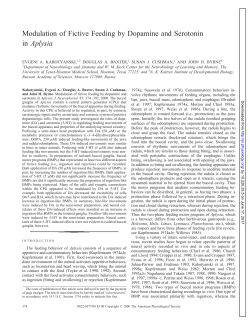 Modulation of Fictive Feeding by Dopamine and Serotonin in Aplysia