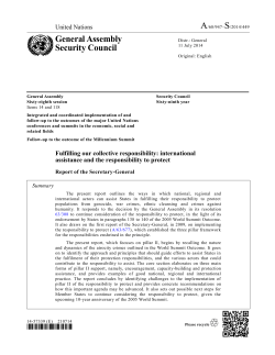 Fulfilling our collective responsibility