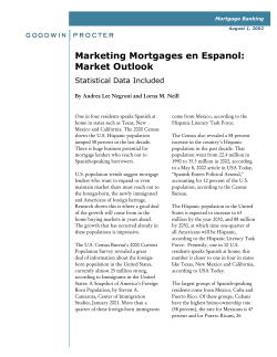 Marketing Mortgages en Espanol: Market Outlook
