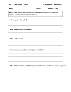 Chapter 01 Sec 2 - Mr. O`Donnell`s Class Room