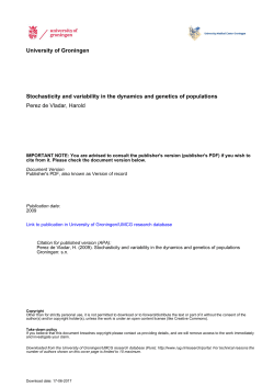 Stochasticity and variability in the dynamics and genetics of