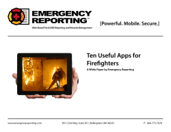 Ten Useful Apps for Firefighters