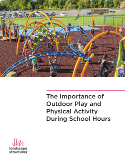 The Importance of Outdoor Play and Physical Activity During School