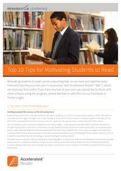 Top 10 Tips for Motivating Students to Read