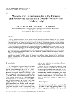 Magnetic iron-nickel sulphides in the Pliocene and Pleistocene