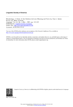 Bybee review - Stony Brook Linguistics