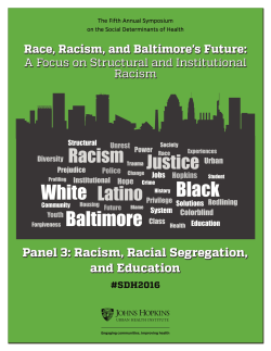 Panel 3 - Urban Health Institute