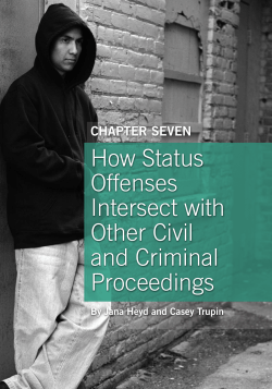 Status Offenses snd Other Civil and Criminal Proceedings
