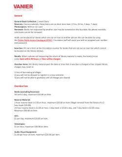 Print All Library Regulations