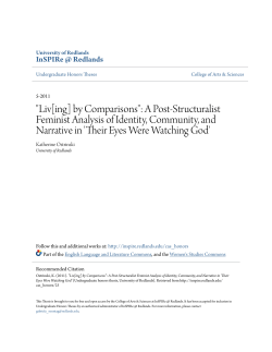 "Liv[ing] by Comparisons": A Post-Structuralist Feminist Analysis of