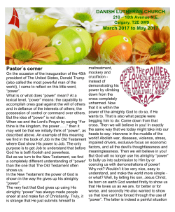 Newsletter March - May 2017