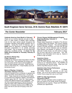 February 2017 Newsletter - Town of South Kingstown