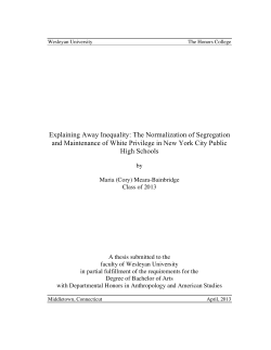 Explaining Away Inequality: The Normalization of Segregation and
