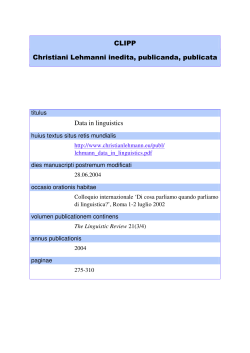 Data in linguistics