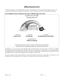 Short form billing - Hal Leonard Australia