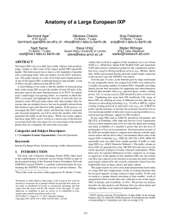 Anatomy of a Large European IXP