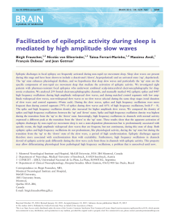 Facilitation of epileptic activity during sleep is mediated by high