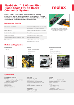 Flexi-Latch&trade; 2.00mm Pitch Right Angle FPC-to