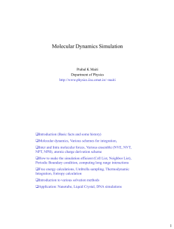 Molecular Dynamics Simulation