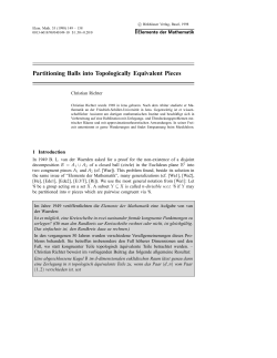 Partitioning Balls into Topologically Equivalent Pieces