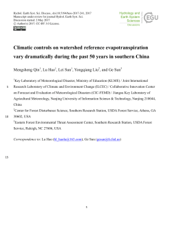 Climatic controls on watershed reference evapotranspiration