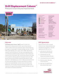 DDC - Drill Displacement Column Foundation System