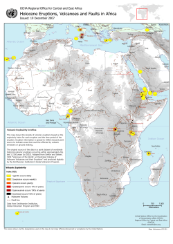Holocene Eruptions, Volcanoes and Faults in Africa
