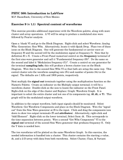 PHYC 500: Introduction to LabView Exercise 9 (v 1.1) Spectral
