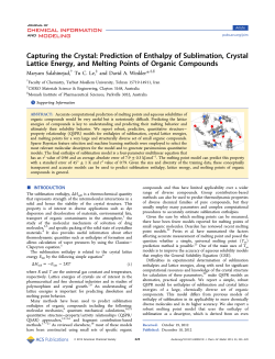 Capturing the Crystal: Prediction of Enthalpy of