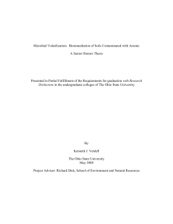 a review: bioremediaton of soils contaminated with arsenic