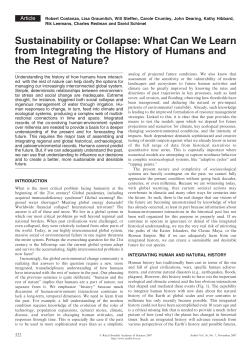 Sustainability or Collapse: What Can We Learn from Integrating the