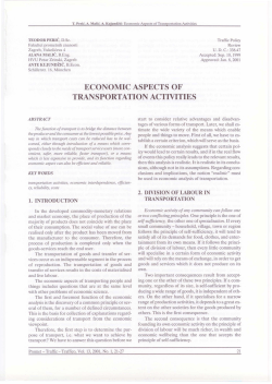 economic aspects of transportation activities