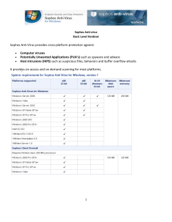 Computer viruses &bull; Potentially Unwanted Applications