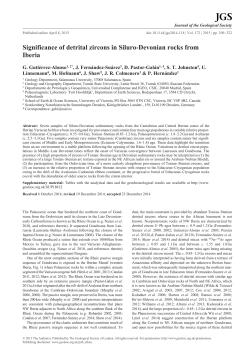 Significance of detrital zircons in Siluro