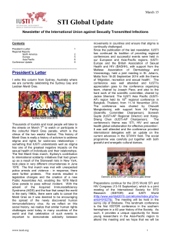 March 2015 Newsletter