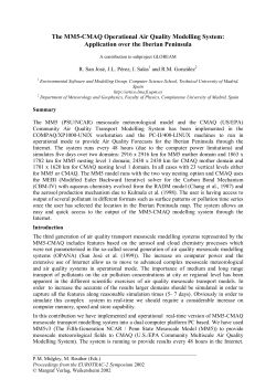 GLO15: "The MM5-CMAQ Operational Air Quality Modelling System