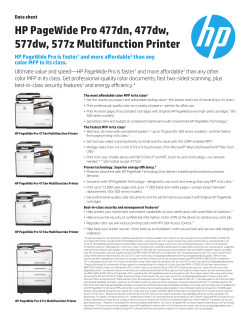 HP PageWide Pro 477