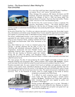 Lustron &ndash; The House America`s Been Waiting For FILM SYNOPSIS