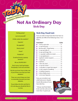 Not An Ordinary Day - TODAY Diabetes in Adolescents
