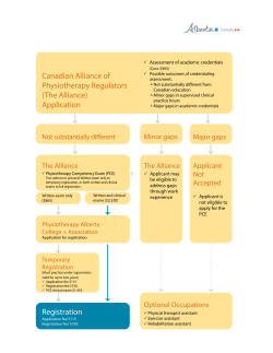 Canadian Alliance of Physiotherapy Regulators (The Alliance