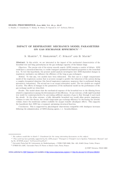 Impact of respiratory mechanics model parameters on gas exchange