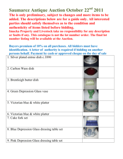 Saumarez Antique Auction October 22 2011